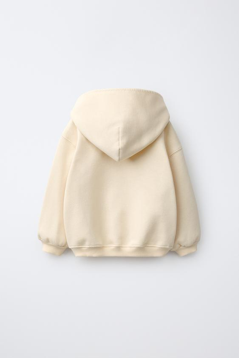ZARA ХУДИ С НАШИВКОЙ ПЭЧВОРК, ЦВЕТ СЛИВОЧНОГО МАСЛА