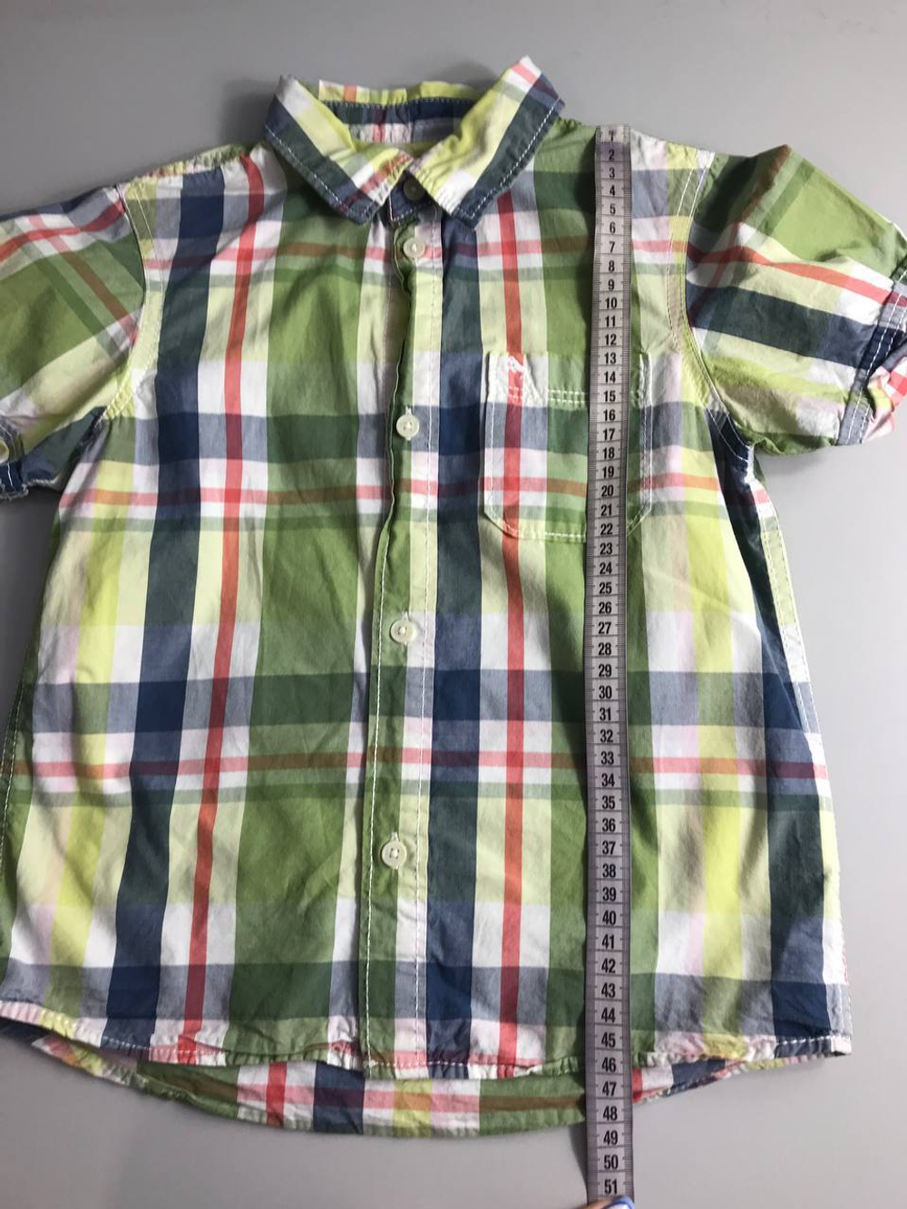 Рубашка H&M в клетку, на 6/7 лет