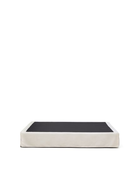 Основание кровати Jaira со съемным чехлом из белого шенилла для матраса 180 х 200 см