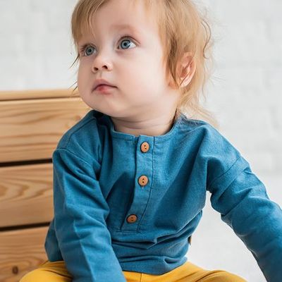 Flannel shirt 3-18 months - Cobalt Blue