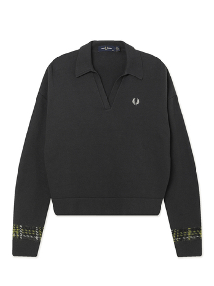 Женский Свитер-поло Tartan Panel