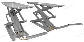 Подъемник ножничный короткий г/п 3000 кг напольный KRW3FS/220_grey