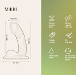 Вибратор с двойной стимуляцией и присоской Mikki телесный 13 см