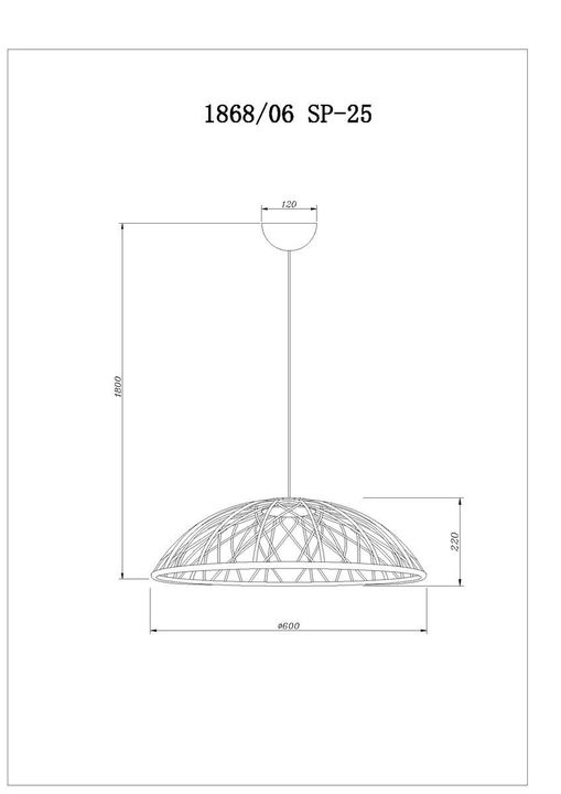 Подвесной светодиодный светильник Divinare Cervantes 1868/06 SP-25