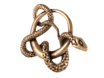 Авторский кулон Змей в кольце из бронзы RH00852