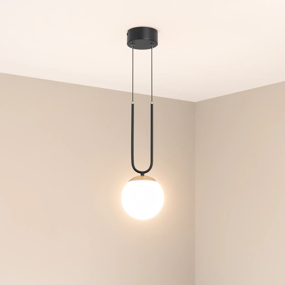 Светильник SP-BEADS-HANG-U-R130-10W Warm3000 (BK-GD, 275 deg, 230V) (Arlight, IP20 Металл, 5 лет) 036527