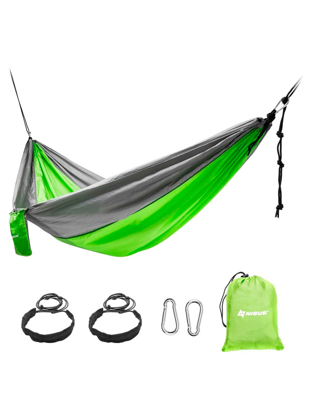 Гамак Nisus без планок 140х260см нейлон 210T (N-DC-019)