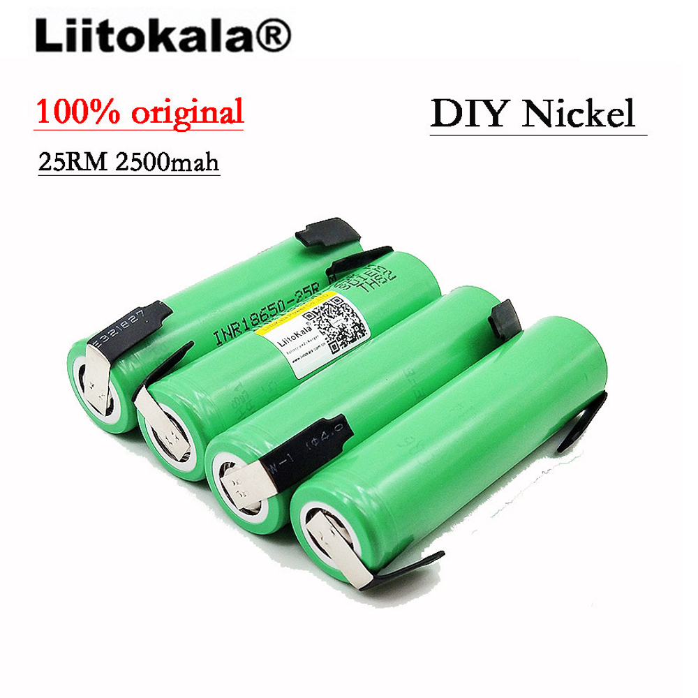 Аккумулятор 18650B 3.7V Li-ion 2500mAh с контактами