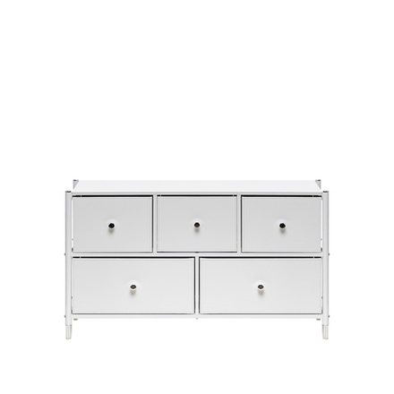 Комод Leset Нирита/Хайди широкий 5 ящиков, Белый