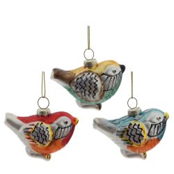 GAEM Украшение новогоднее "Птичка", L7 W4 H6 см, 3в.