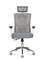 Кресло офисное Гарда SL белый пластик серая сетка серая сидушка крестовина хром