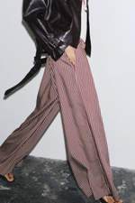 Брюки свободного кроя в полоску — zw collection