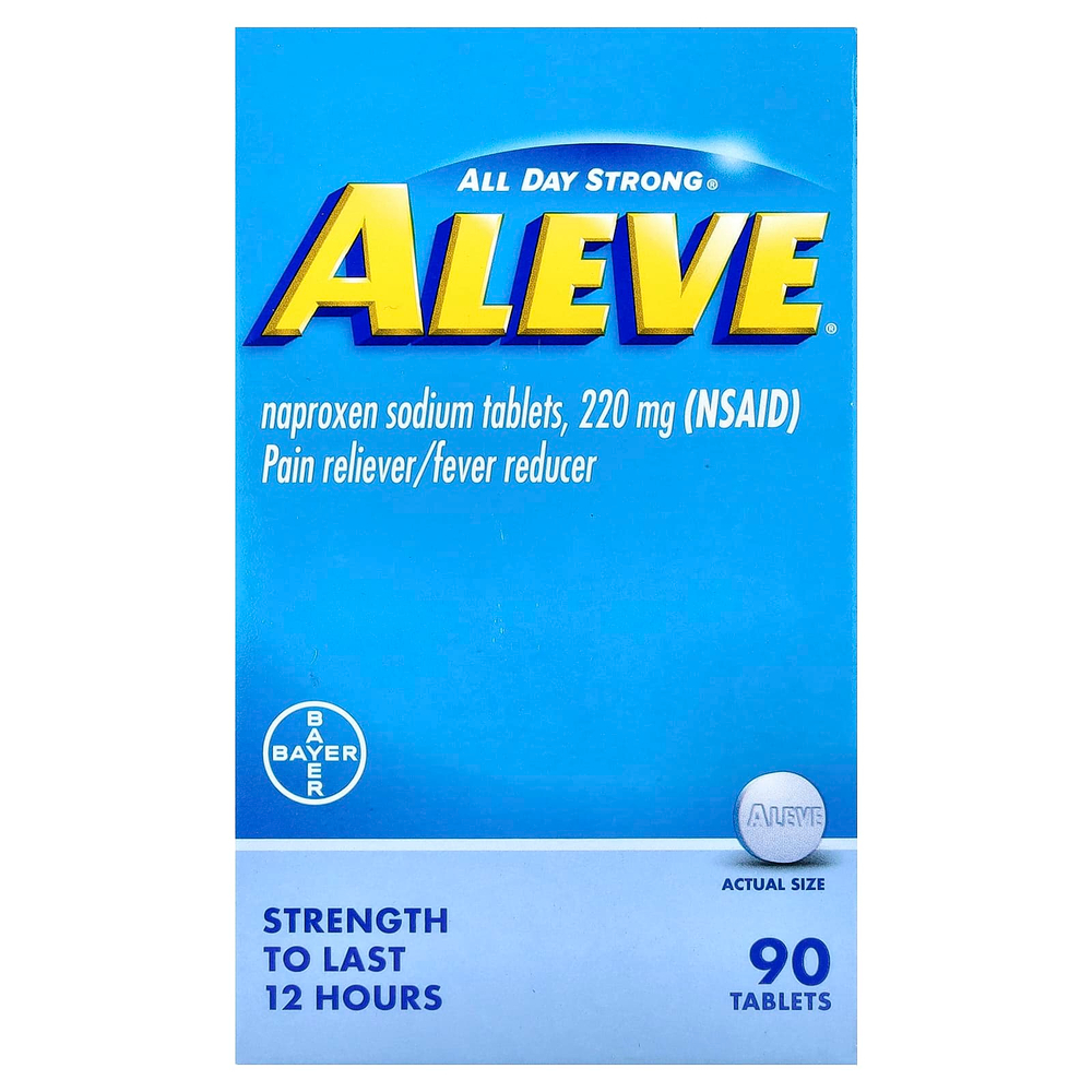 Aleve, Напроксен натрия в таблетках, 220 мг, 90 таблеток