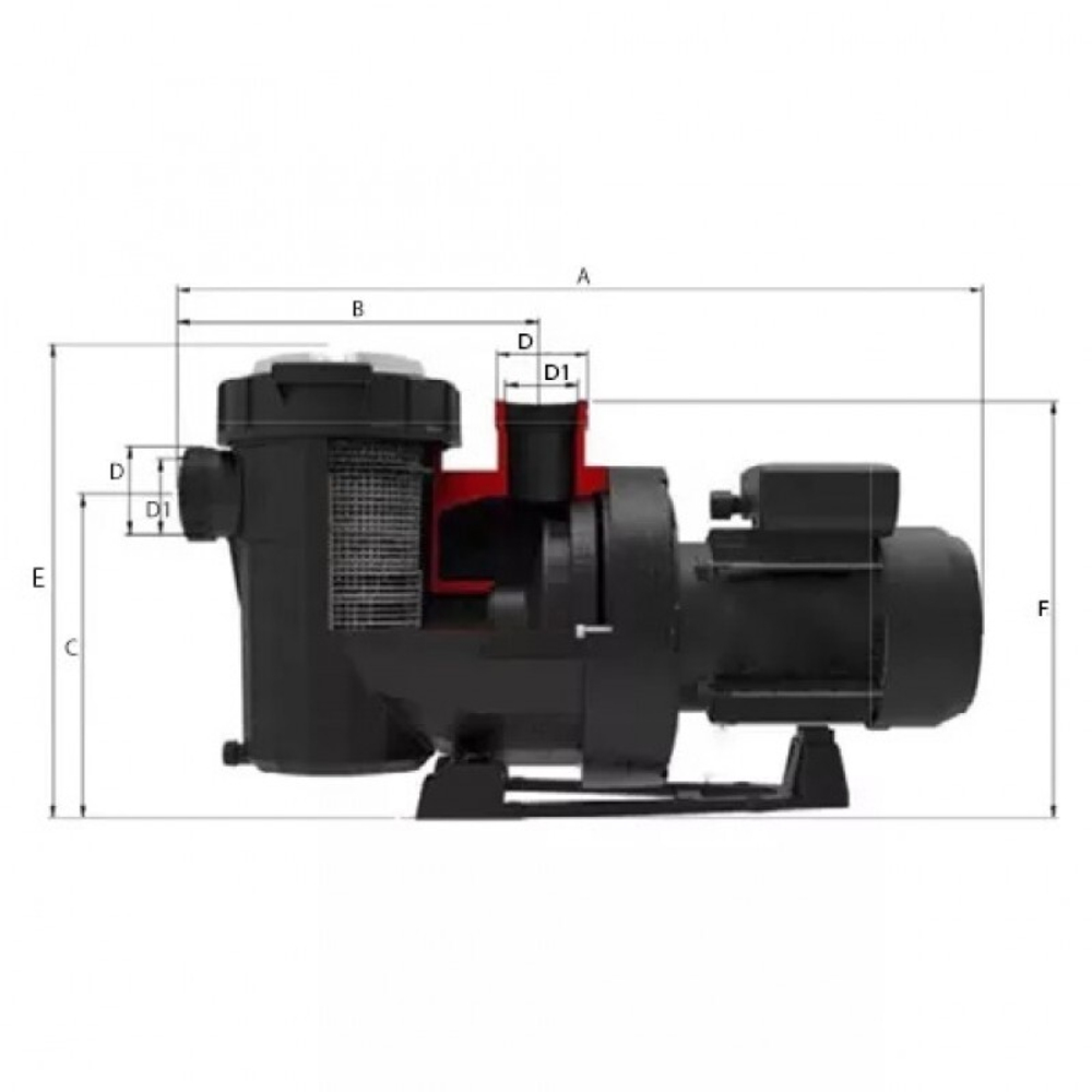 Насос "Victoria Plus Silent" с префильтром, 21.5 м³/ч, H=10 м, 380В, 1.1 кВт