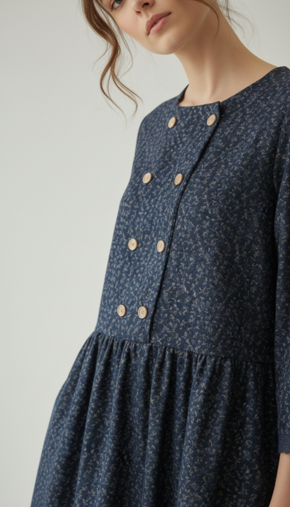 Очаровательное платье из мягкой фланели