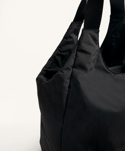 Oysho Сумка-шоппер с контрастной ручкой, черный