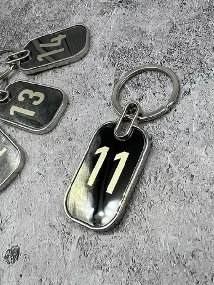 Номерки на ключи металл