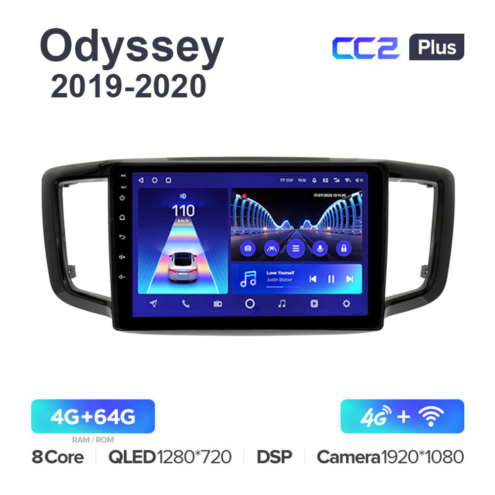 Teyes CC2 Plus 10,2"для Honda Odyssey 2019-2020