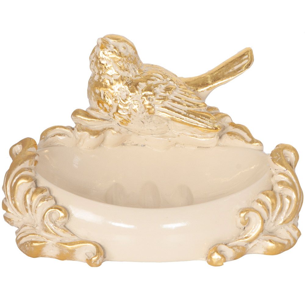 Мыльница Птичка Терра Айвори