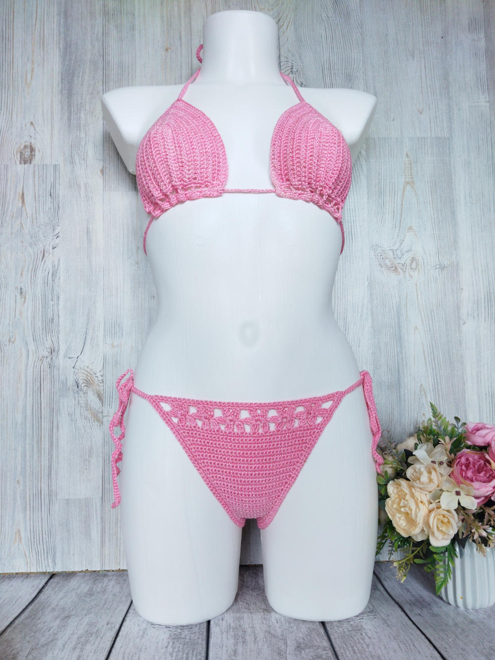 Купальник вязаный