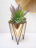 Кашпо металлическое на ножках 19*15,5 см