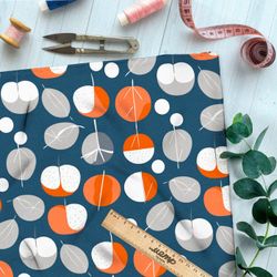 Ткань премиум дюспо схематичные фрукты