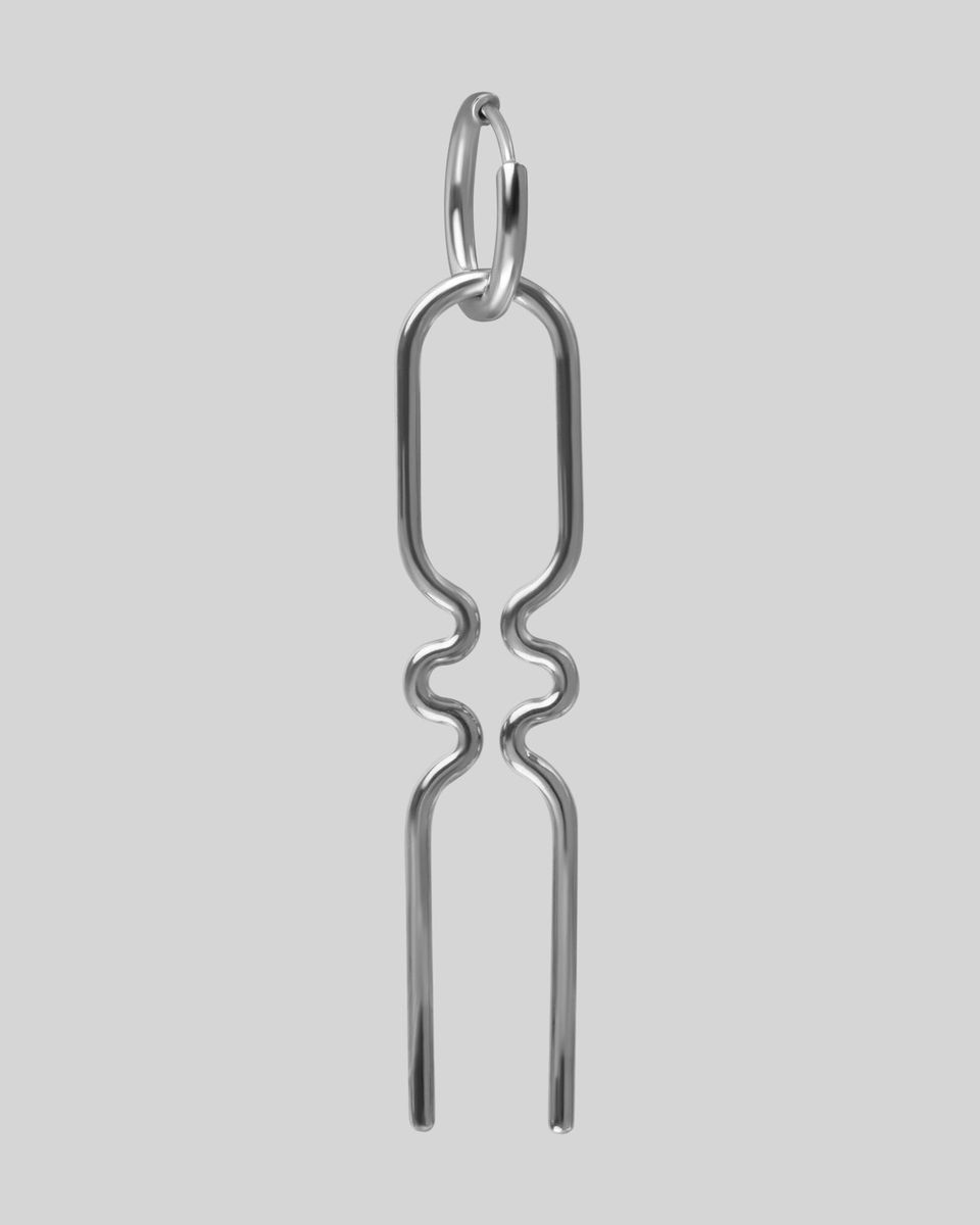 Моносерьга Sin/Cos Hair Pin