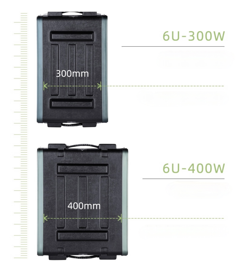 Кейс рэковый на колесиках с ручкой RB PE-6U-400/W