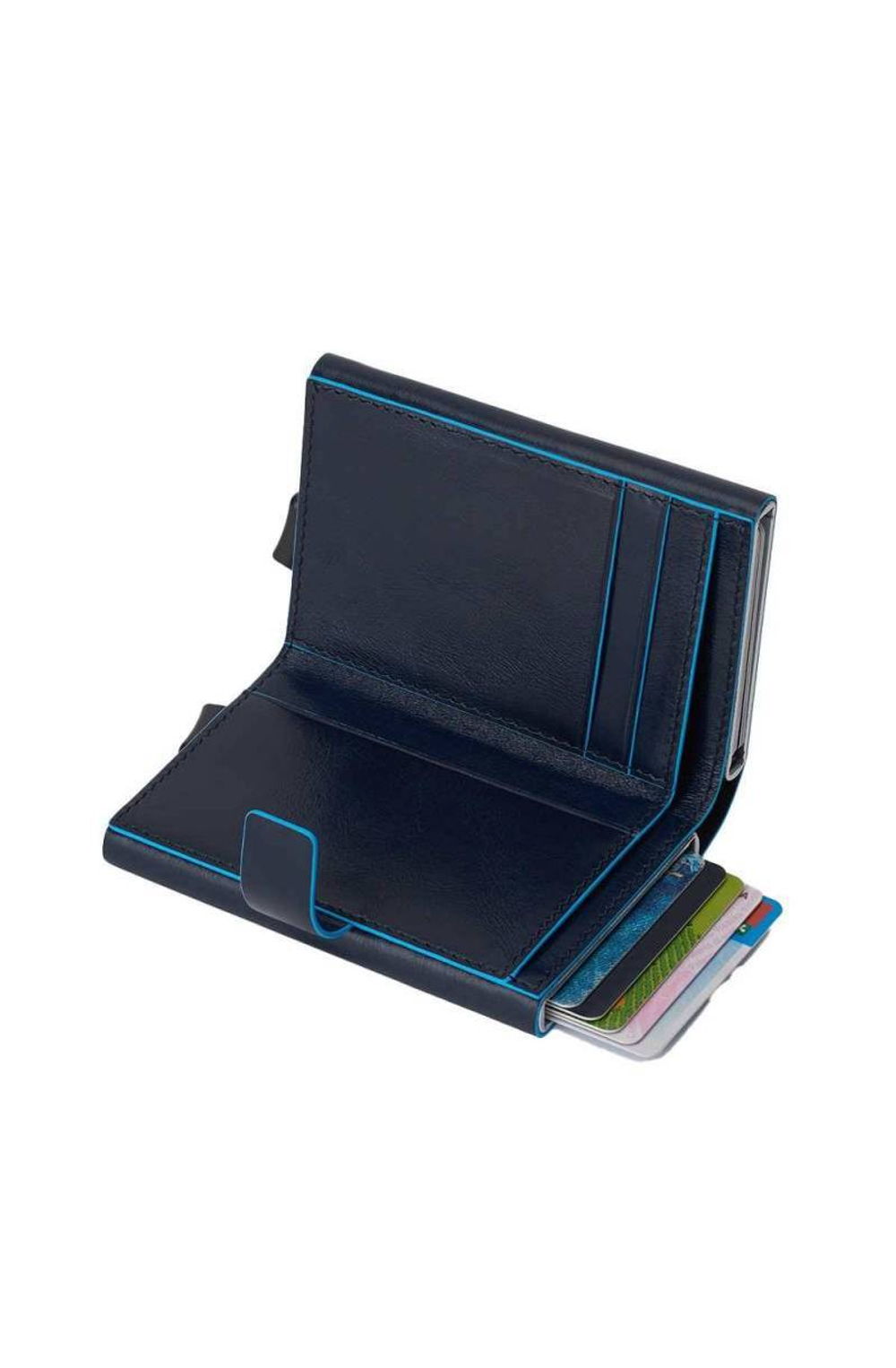 Картхолдер двойной Piquadro Blue Square/Blu notte