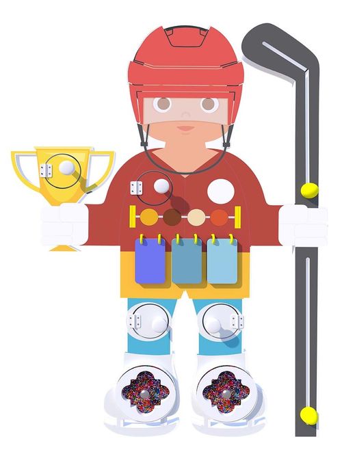 Бизиборд "Хоккеист"