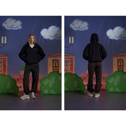 Худи Called a Garment Voyageur St Zip "Jet Black"
