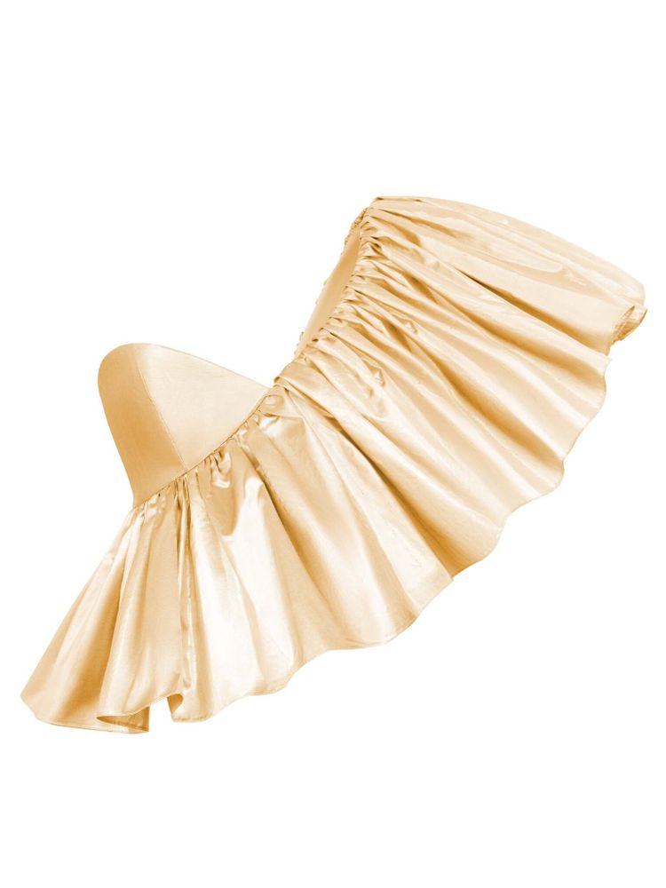 Блуза-топ на одно плечо с рюшем