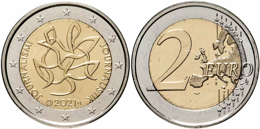 Финляндия 2 евро, 2021 Журналистика