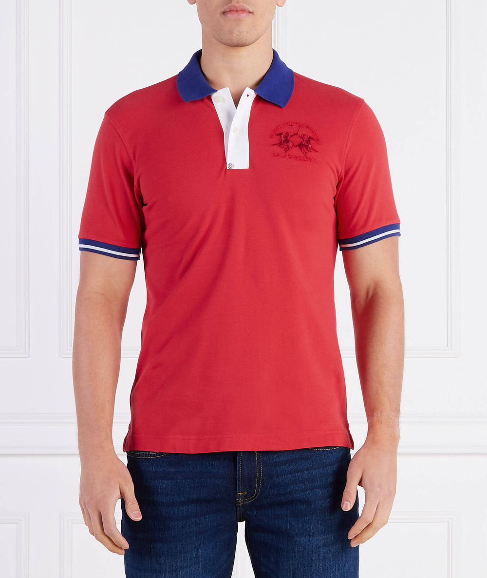 Поло La Martina - красный(VMP005 PK001)