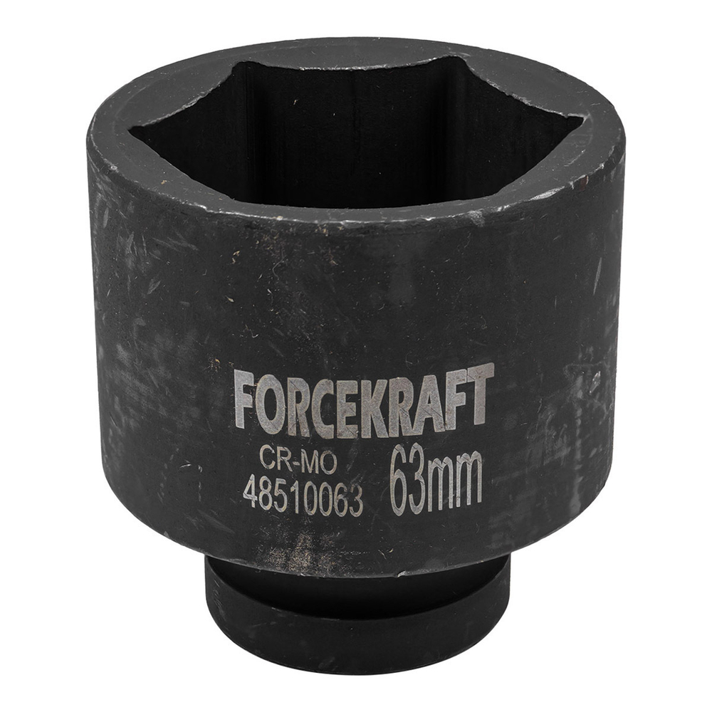 Головка ударная глубокая 1'', 63мм (6гр) FORCEKRAFT FK-48510063