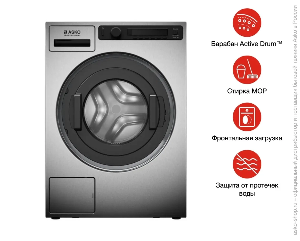 Профессиональная стиральная машина Asko WMC8947PI.S фото 21
