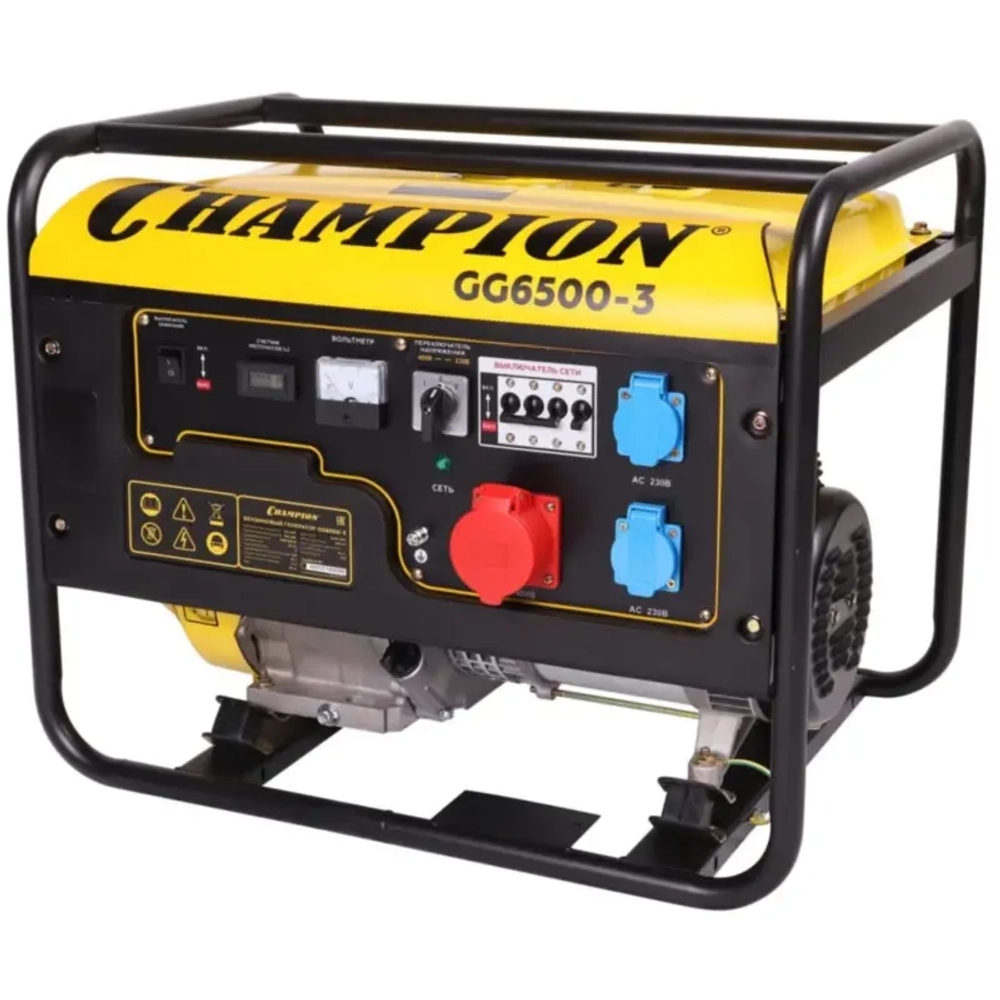 CHAMPION GG6500-3 генератор бензиновый Трехфазный