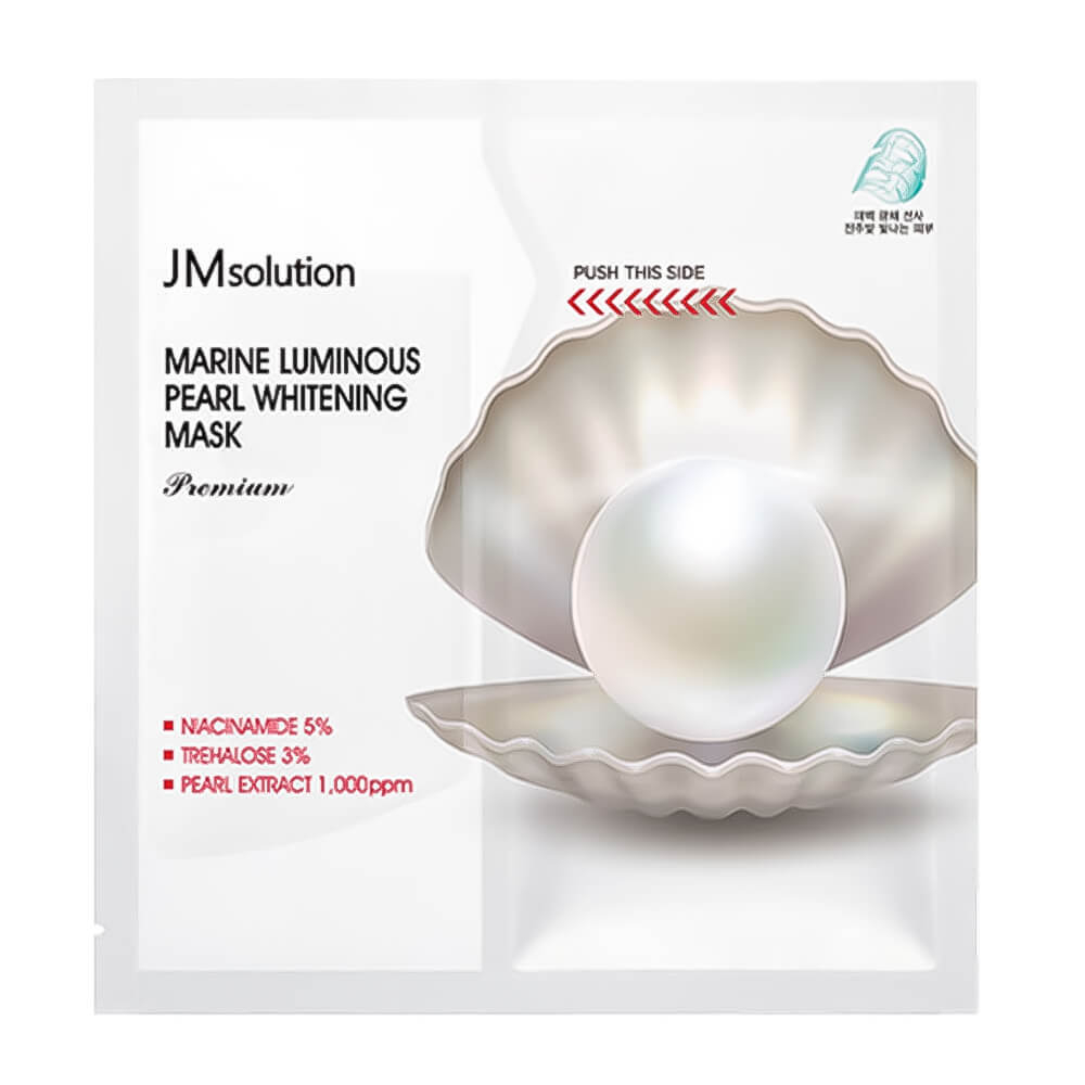 JMsolution Marine Luminous Pearl Deep Moisture Mask Premium тканевая маска  для осветления кожи