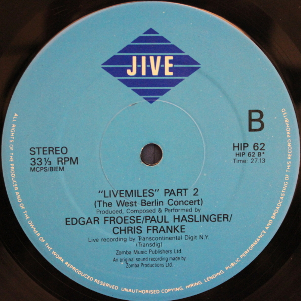 Tangerine Dream / Livemiles (LP)