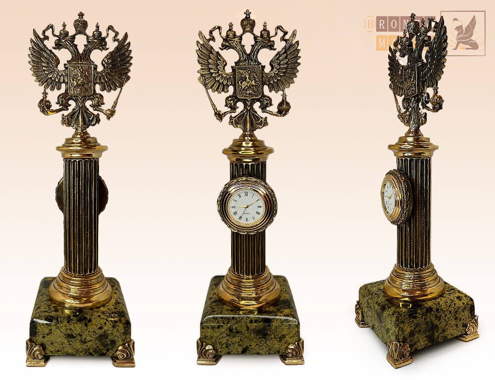 часы Герб России - Колонна