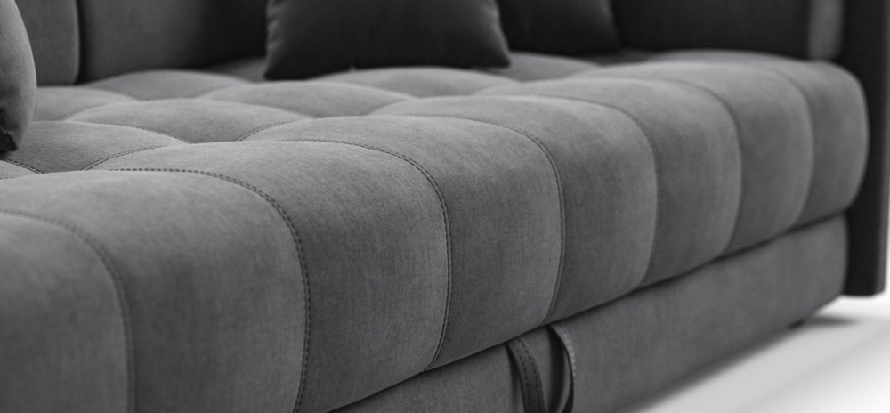 Тахта Босс Велюр Монолит серый