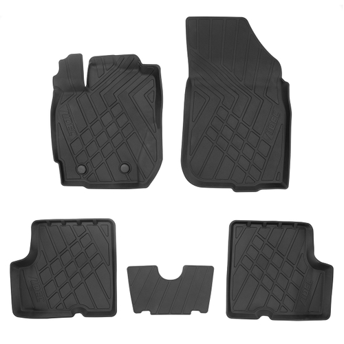 Ковры в салон Norplast/Unidec для Nissan Terrano в кузове D10 (2015-)Литьевые,Черный, арт.NP11-LdC-61-745