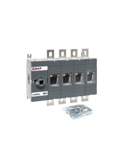 Рубильник 4п 400А без рукоятки управления TwinBlock EKF tb-s-400-4p