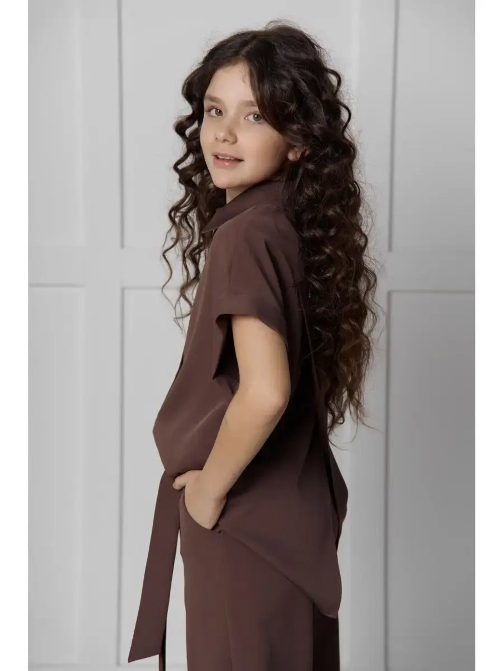 Костюм с брюками палаццо