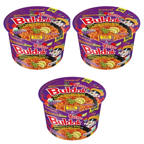 Лапша Samyang Острая курица Хабанеро и Лайм 110 г 3 шт