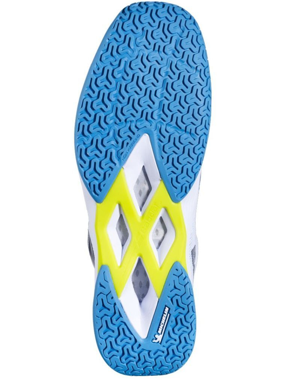 Мужские кроссовки для бадминтона/сквоша Babolat Shadow Spirit 2 - white/algier blue