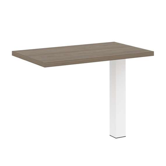 Yalta Брифинг-приставка LT.BR-3 Вяз Благородный/Металл Белый 1000*600*750