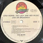 Lena Horne- Live On Broadway Lena Horne The Lady And Her Music 2LP (Германия 1981г.)