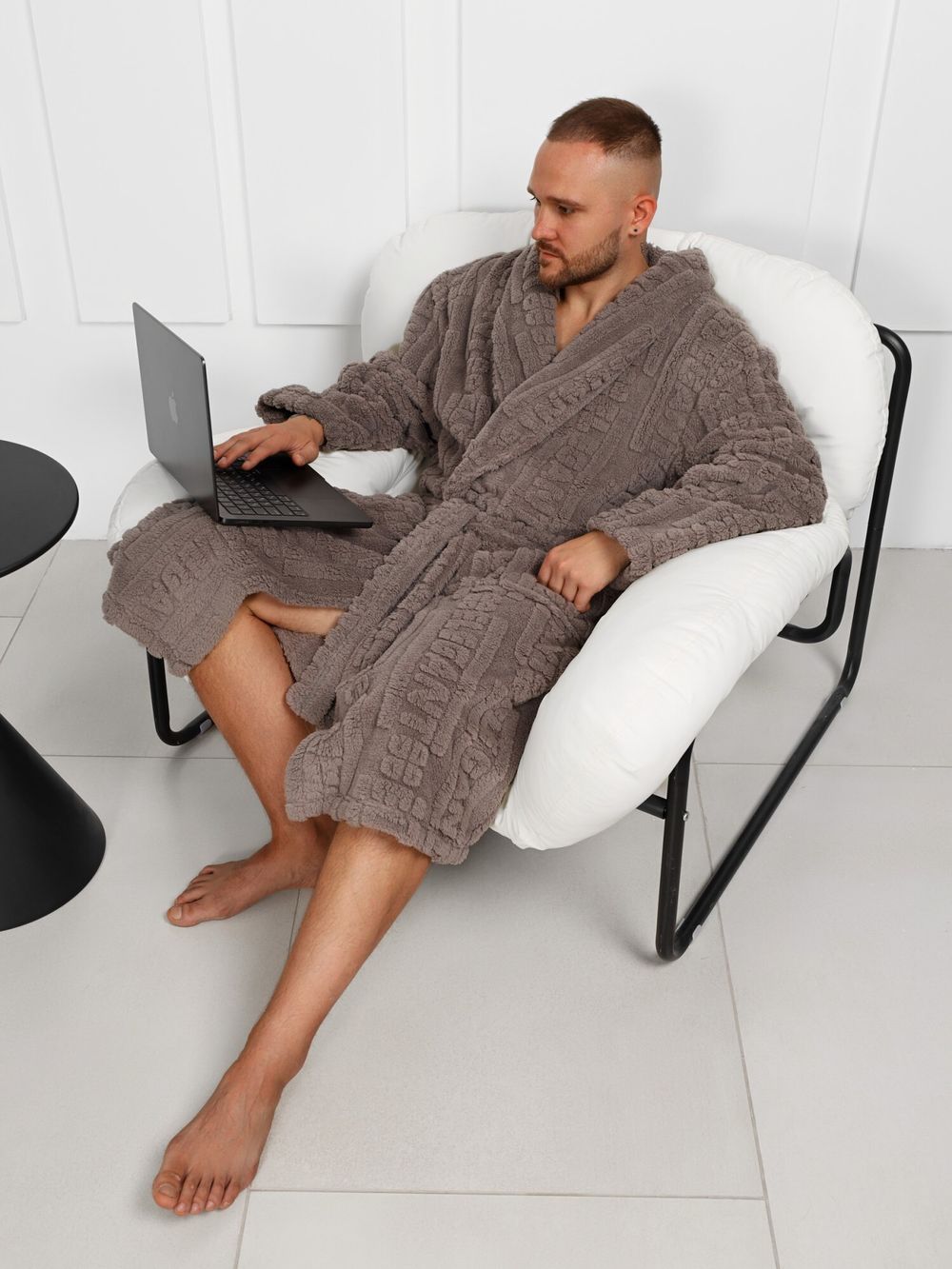 Халат мужской Идеал-3 Виотекс СЕРЫЙ