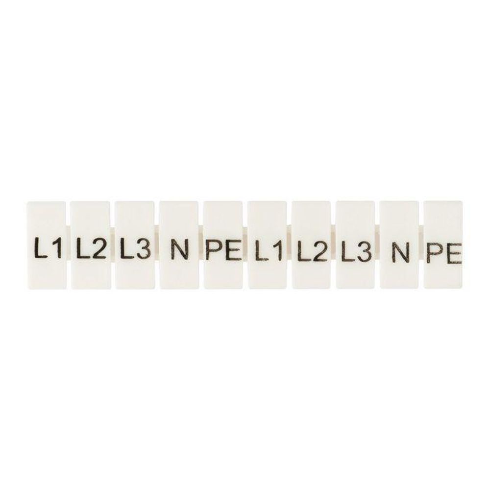 Маркеры для JXB-ST 6 с символами &quot;L1. L2. L3. N. PE&quot; (уп.100шт) PROxima EKF zb-st-6-L-1-3